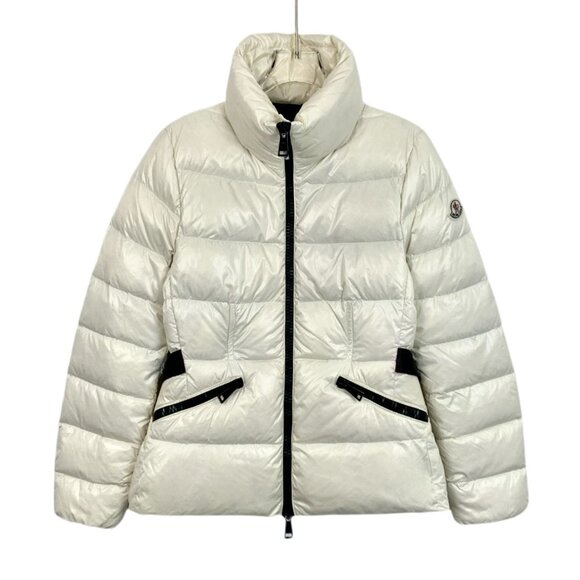 Moncler Womens Down Puffer Jacket Size 1 Off-White
